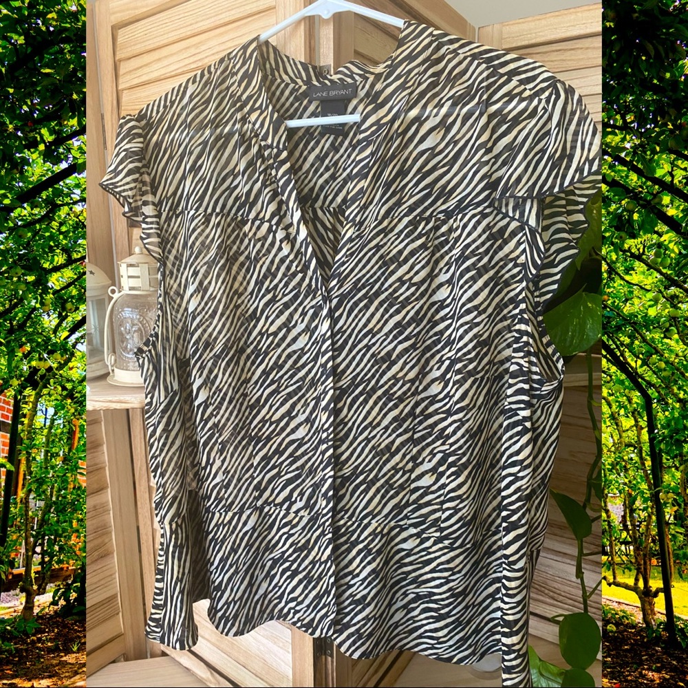 Tiger print - Lane Bryant Shell Blouse🐯